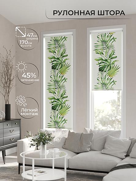 Рулонная штора Ранфрик - 80 - ширина 47 см - фото 2