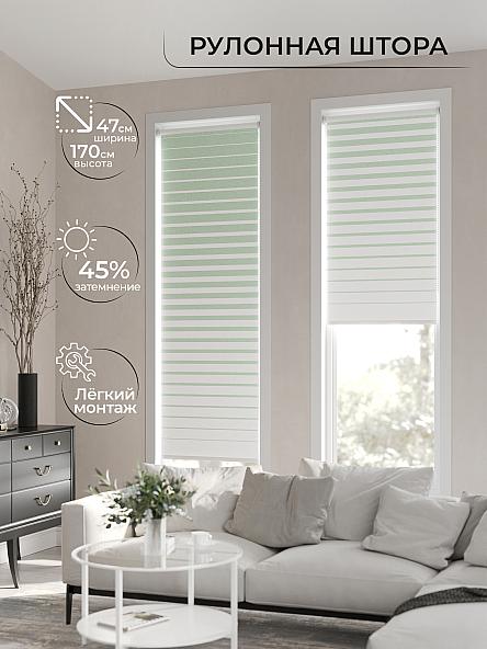 Рулонная штора Ранфрик - 84 - ширина 47 см - фото 2