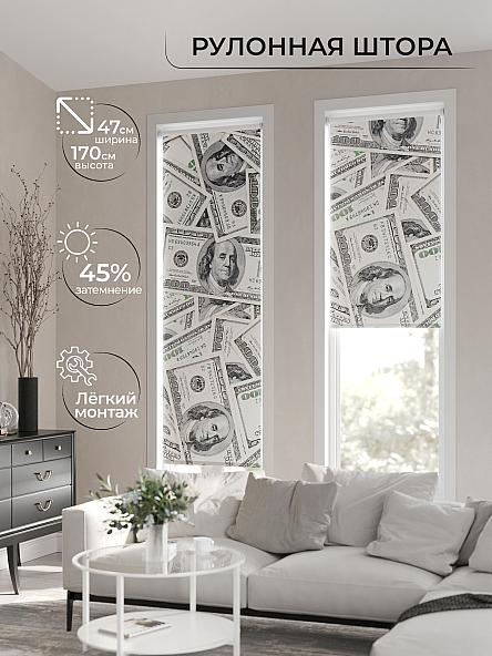 Рулонная штора Ранфрик - 97 - ширина 47 см - фото 2