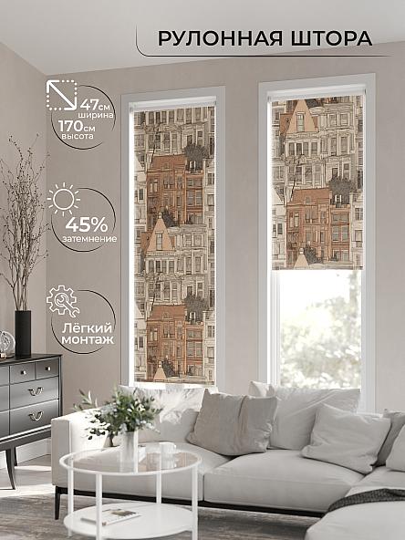 Рулонная штора Ранфрик - 103 - ширина 47 см - фото 2