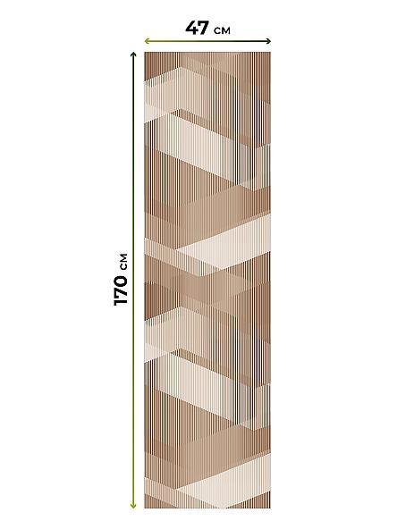 Рулонная штора Ранфрик - 121 - ширина 47 см - фото 5