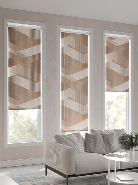 Рулонная штора Ранфрик - 121 - ширина 47 см - фото 6