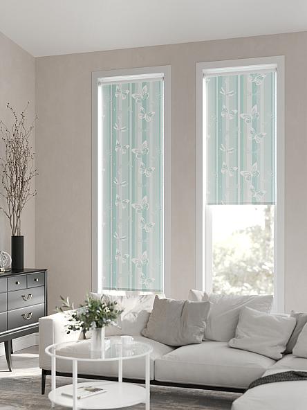 Рулонная штора Ранфрик - 123 - ширина 47 см