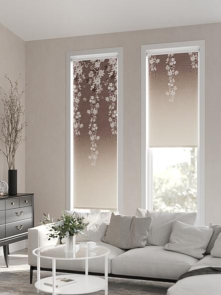 Рулонная штора Ранфрик - 134 - ширина 47 см