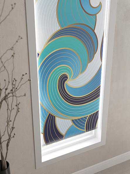 Рулонная штора Ранфрик - 136 - ширина 47 см - фото 4