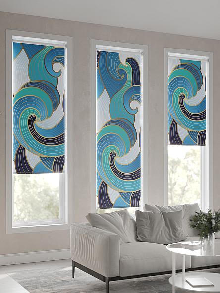 Рулонная штора Ранфрик - 136 - ширина 47 см - фото 6