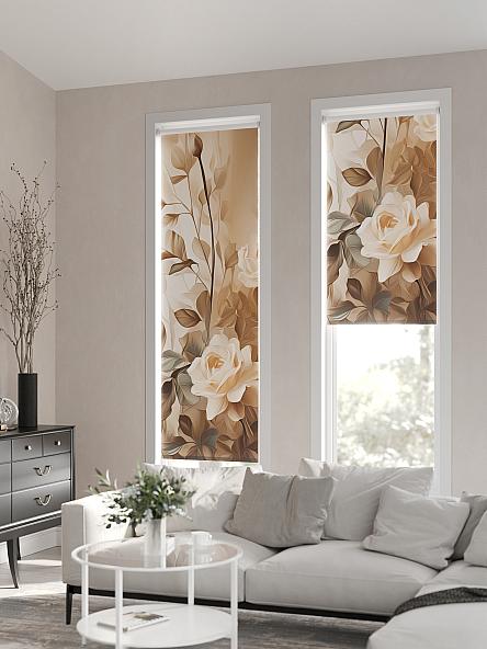 Рулонная штора Ранфрик - 142 - ширина 47 см