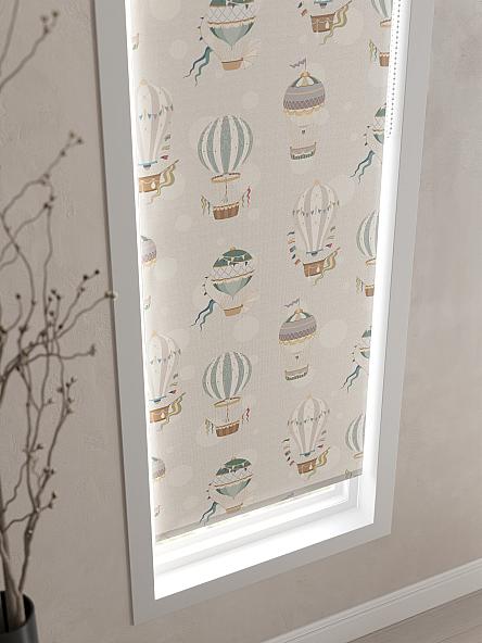 Рулонная штора для кухни для детской Лимкис - 43 - ширина 52 см - фото 4