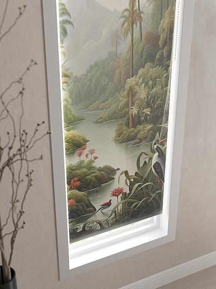 Рулонная штора для кухни для детской Лимкис - 143 - ширина 52 см - фото 4