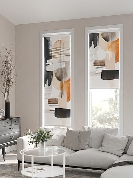 Рулонная штора для кухни для детской Лимкис - 144 - ширина 52 см