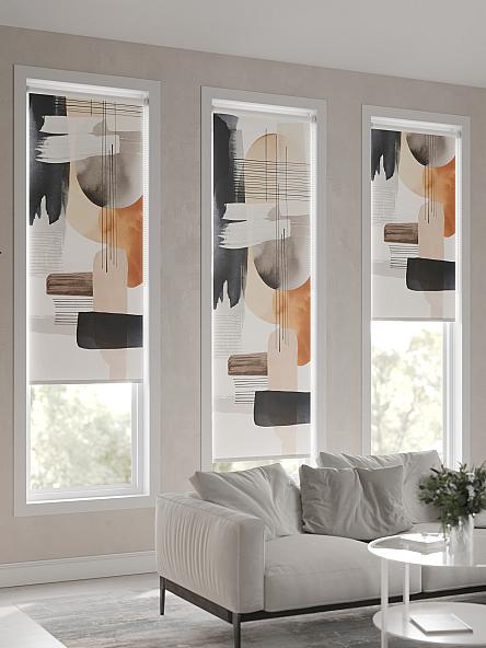 Рулонная штора для кухни для детской Лимкис - 144 - ширина 52 см - фото 6