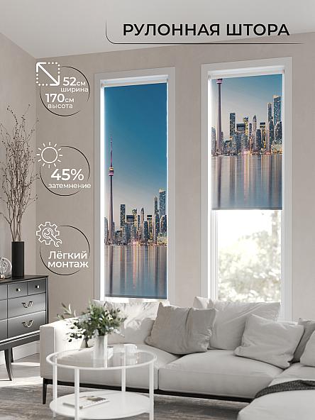 Рулонная штора для кухни для детской Лимкис - 149 - ширина 52 см - фото 2