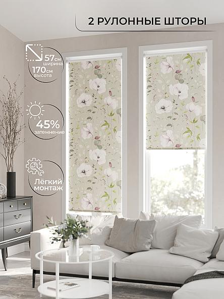 Рулонная штора для кухни для детской Ронлирт - 06 - ширина 57 см - фото 2