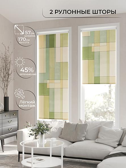 Рулонная штора для кухни для детской Ронлирт - 38 - ширина 57 см - фото 2