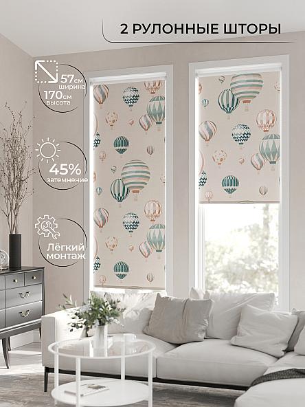 Рулонная штора для кухни для детской Ронлирт - 40 - ширина 57 см - фото 2