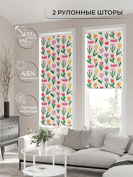 Рулонная штора для кухни для детской Ронлирт - 70 - ширина 57 см - фото 2