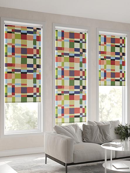 Рулонная штора для кухни для детской Ронлирт - 72 - ширина 57 см - фото 6