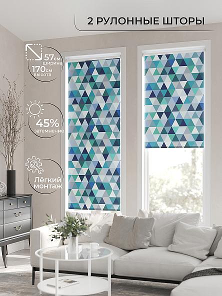 Рулонная штора для кухни для детской Ронлирт - 74 - ширина 57 см - фото 2