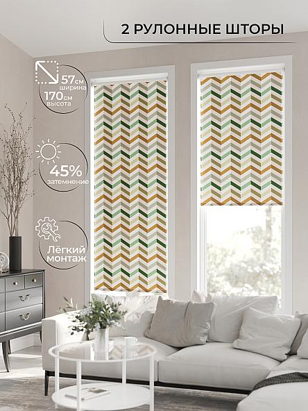 Рулонная штора для кухни для детской Ронлирт - 77 - ширина 57 см - фото 2