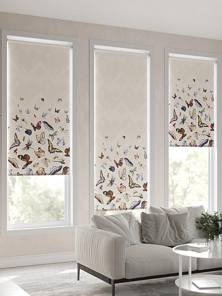 Рулонная штора для кухни для детской Ронлирт - 79 - ширина 57 см - фото 6