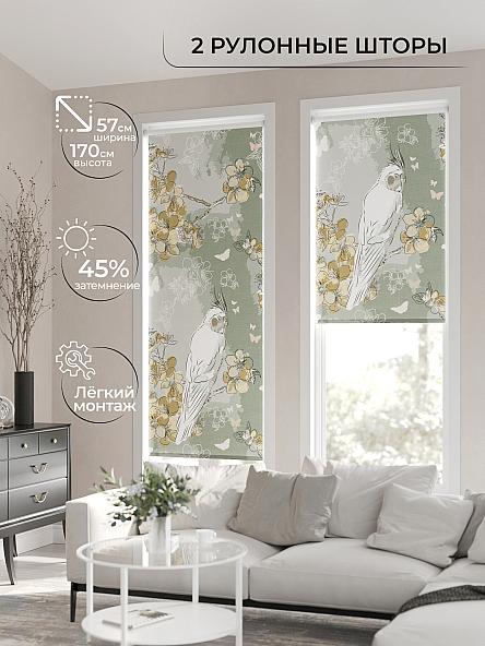 Рулонная штора для кухни для детской Ронлирт - 107 - ширина 57 см - фото 2