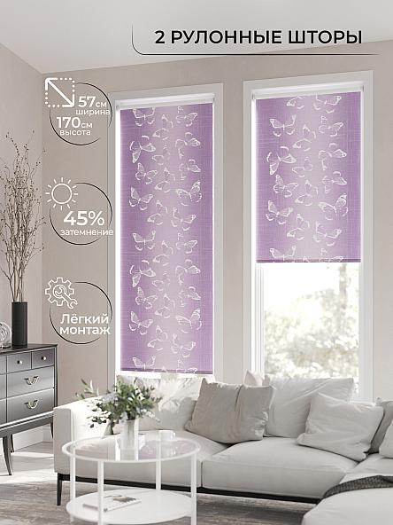 Рулонная штора для кухни для детской Ронлирт - 116 - ширина 57 см - фото 2