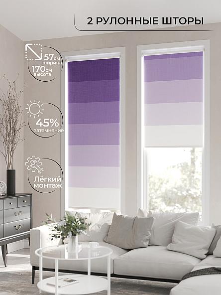 Рулонная штора для кухни для детской Ронлирт - 158 - ширина 57 см - фото 2