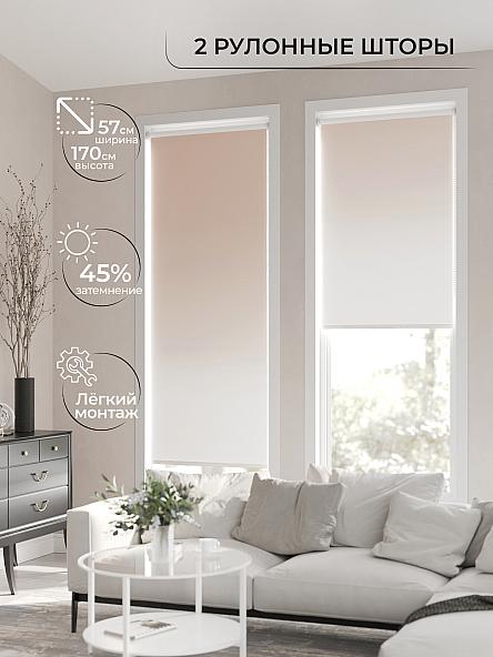 Рулонная штора для кухни для детской Ронлирт - 162 - ширина 57 см - фото 2