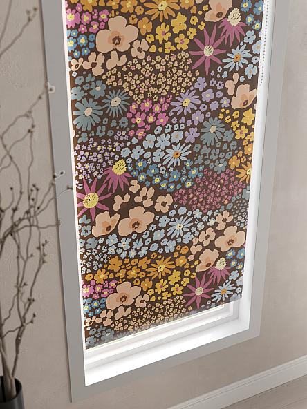 Рулонная штора для кухни для детской Клартис - 02 - ширина 62 см - фото 4