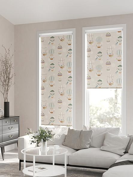 Рулонная штора для кухни для детской Клартис - 43 - ширина 62 см