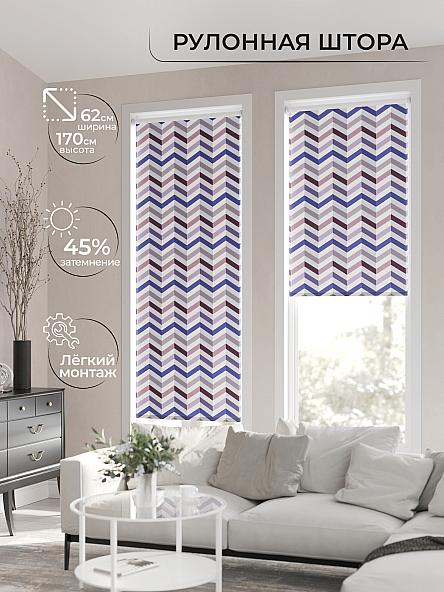 Рулонная штора для кухни для детской Клартис - 78 - ширина 62 см - фото 2