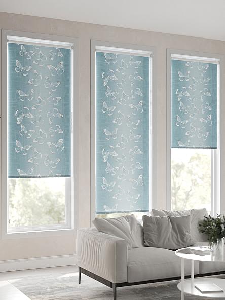 Рулонная штора для кухни для детской Клартис - 114 - ширина 62 см - фото 6