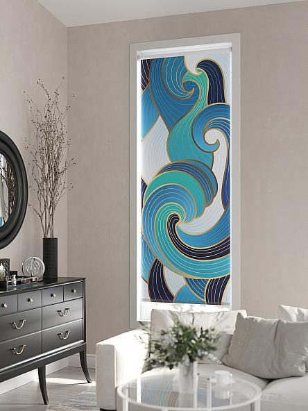 Рулонная штора для кухни для детской Клартис - 136 - ширина 62 см - фото 3