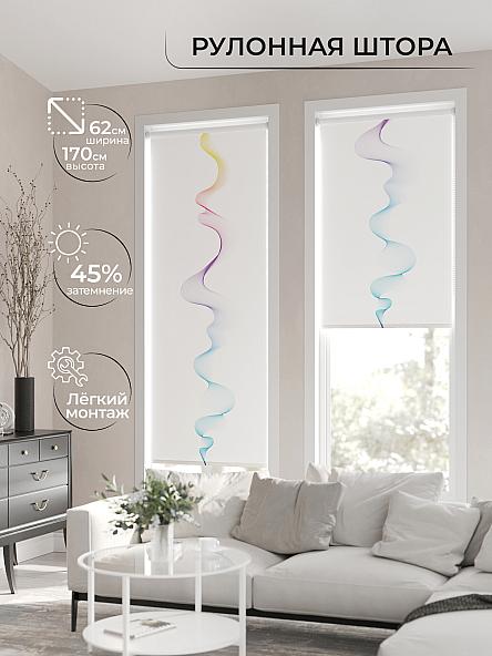 Рулонная штора для кухни для детской Клартис - 138 - ширина 62 см - фото 2