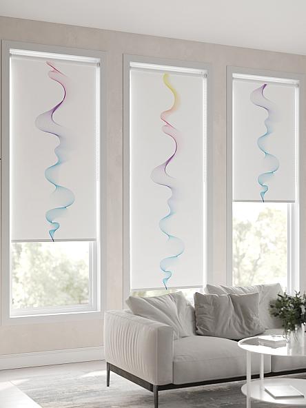 Рулонная штора для кухни для детской Клартис - 138 - ширина 62 см - фото 6