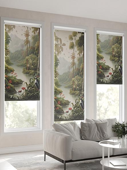 Рулонная штора для кухни для детской Клартис - 143 - ширина 62 см - фото 6