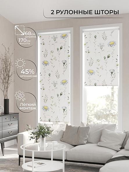 Рулонная штора для кухни для детской Лирикас - 05 - ширина 68 см - фото 2