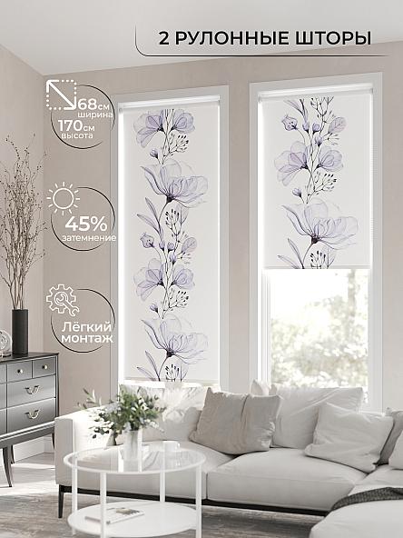 Рулонная штора для кухни для детской Лирикас - 13 - ширина 68 см - фото 2