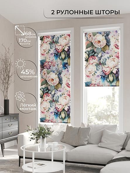 Рулонная штора для кухни для детской Лирикас - 26 - ширина 68 см - фото 2