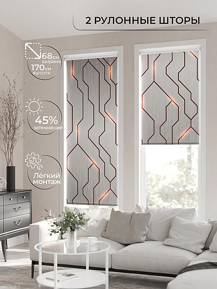 Рулонная штора для кухни для детской Лирикас - 29 - ширина 68 см - фото 2