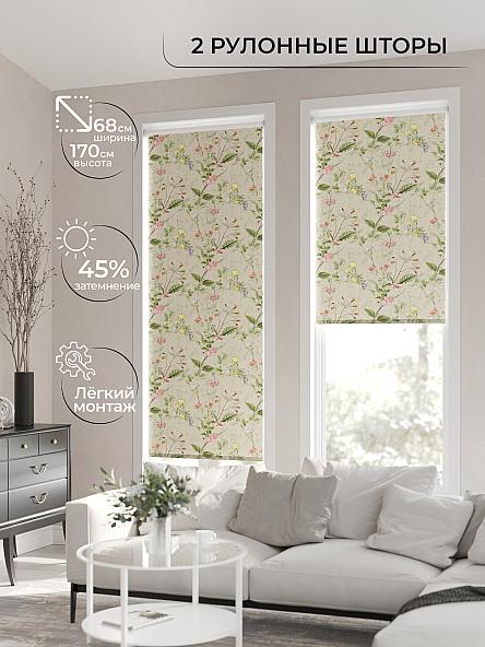 Рулонная штора для кухни для детской Лирикас - 41 - ширина 68 см - фото 2