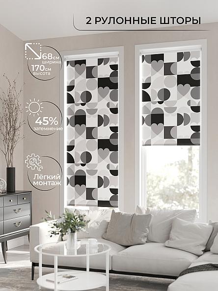 Рулонная штора для кухни для детской Лирикас - 59 - ширина 68 см - фото 2