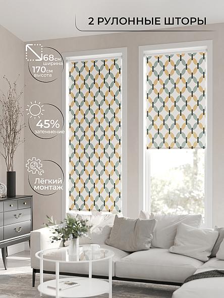 Рулонная штора для кухни для детской Лирикас - 66 - ширина 68 см - фото 2