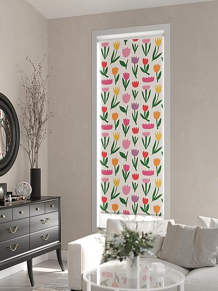 Рулонная штора для кухни для детской Лирикас - 70 - ширина 68 см - фото 3