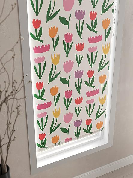 Рулонная штора для кухни для детской Лирикас - 70 - ширина 68 см - фото 4