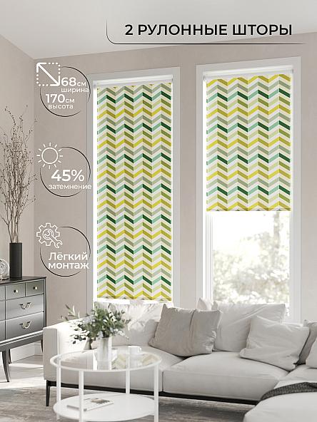 Рулонная штора для кухни для детской Лирикас - 76 - ширина 68 см - фото 2