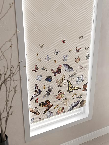 Рулонная штора для кухни для детской Лирикас - 79 - ширина 68 см - фото 4