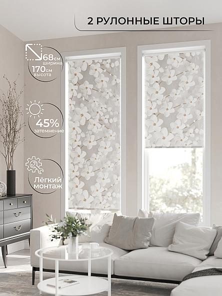 Рулонная штора для кухни для детской Лирикас - 82 - ширина 68 см - фото 2