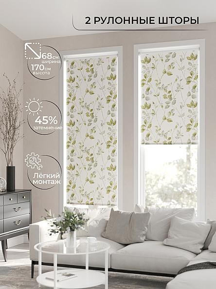 Рулонная штора для кухни для детской Лирикас - 90 - ширина 68 см - фото 2