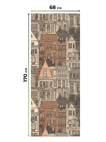 Рулонная штора для кухни для детской Лирикас - 103 - ширина 68 см - фото 5